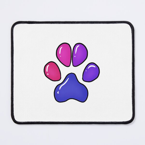 Item preview, Bisexual Paw Print designed and sold by Lynxeon's Shop.