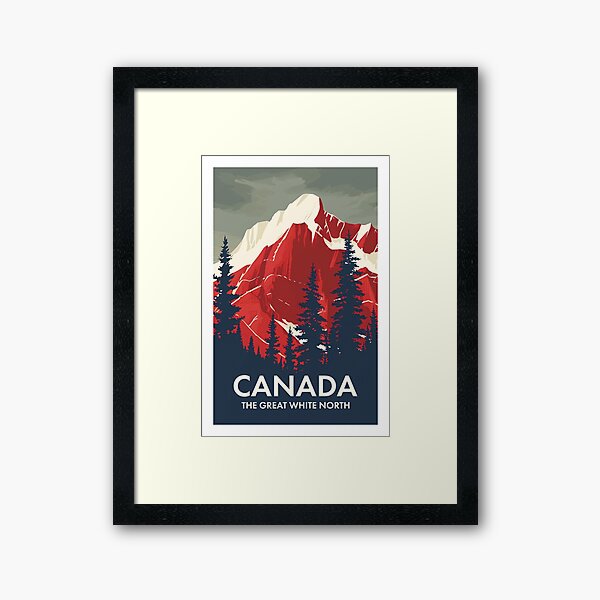 Aperçu de l'œuvre CANADA - LE GRAND NORD BLANC ART DE VOYAGE créée et vendue par MarkedArtPrints.