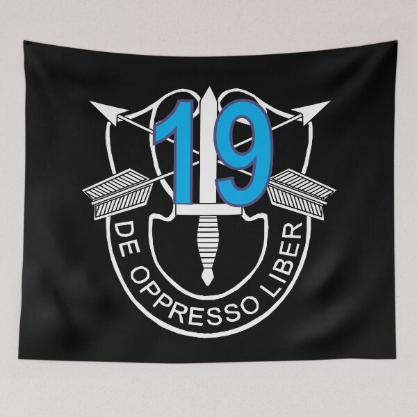 Item preview, SOF - 19th SF - SF DUI - w 19th Flash Colored Numbers X 300 designed and sold by Military Insignia Products.