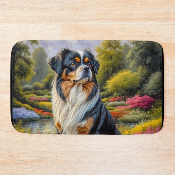 Item preview, Reuben Tri-color Chug Dog Portrait Painting designed and sold by Heart and Soul Studio.