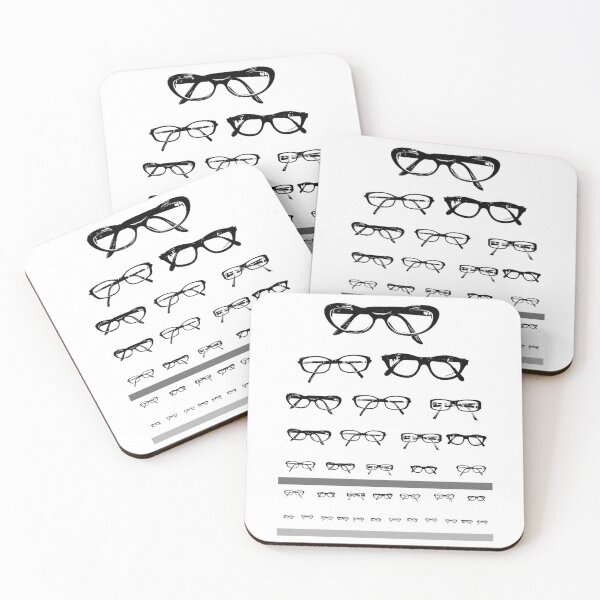 Item preview, Opticians Eye Chart of Glasses designed and sold by NineX-Customs.