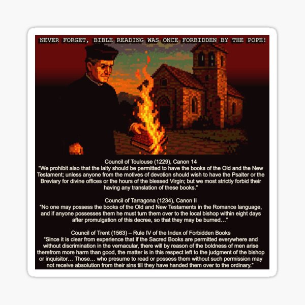 Item preview, Catholic Ban on the Bible designed and sold by IddotheProphet.
