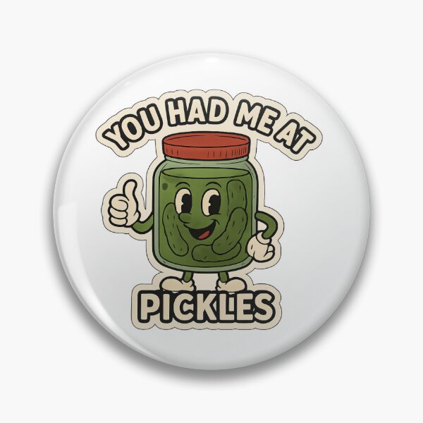Item preview, You Had Me at Pickles – Funny Cartoon Pickle Jar Sticker designed and sold by DrDoke.