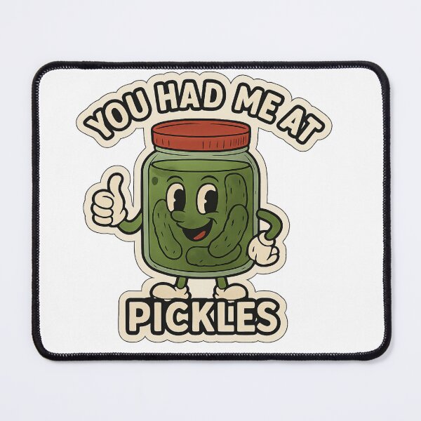 Item preview, You Had Me at Pickles – Funny Cartoon Pickle Jar Sticker designed and sold by DrDoke.