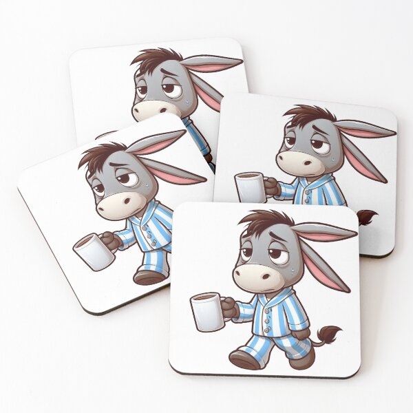 Item preview, Pajama Donkey – Sleepyhead Cartoon Animal designed and sold by Confuzz1ed.