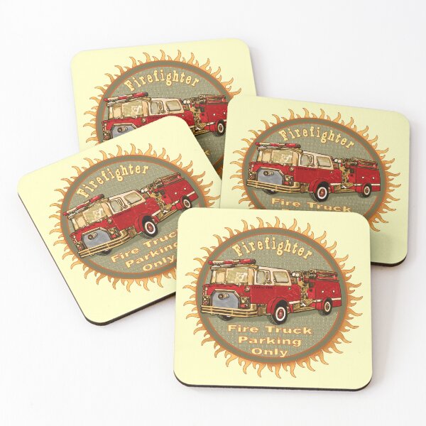 Item preview, Firefighter Firetruck Parking designed and sold by artmuvz.