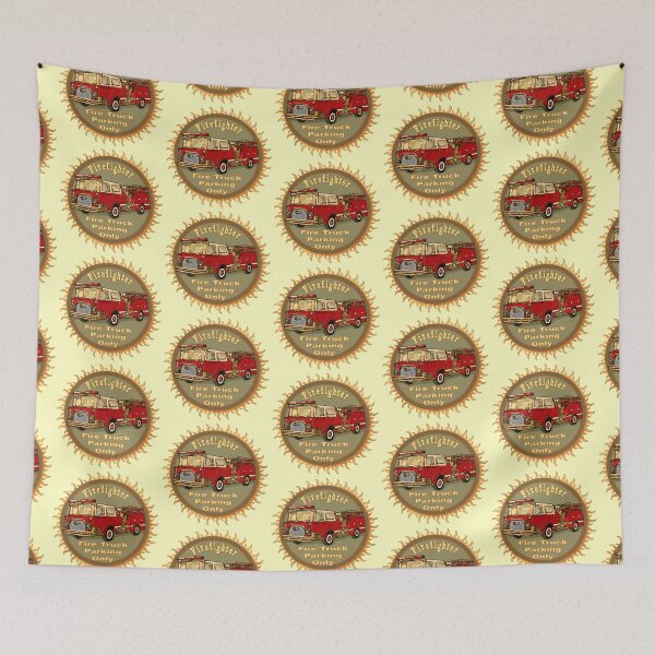 Item preview, Firefighter Firetruck Parking designed and sold by artmuvz.