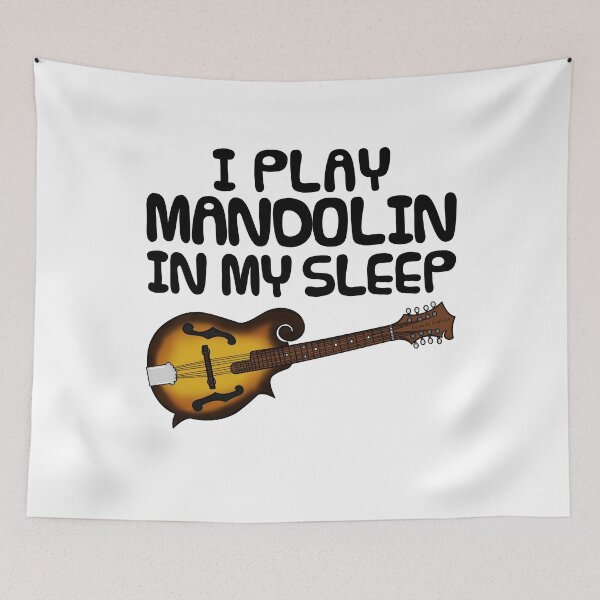Item preview, I Play Mandolin In My Sleep, Mandolinist Folk Musician Funny designed and sold by doodlerob.