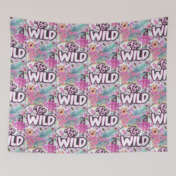 Item preview, Be Wild Pink Scrapbook Page designed and sold by JCGair.