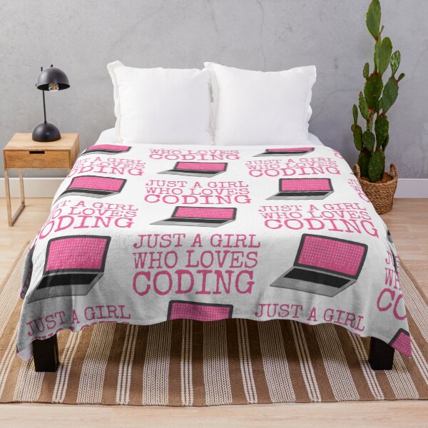 Item preview, Just A Girl Who Loves Coding, Female Software Developer designed and sold by doodlerob.
