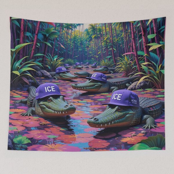 Item preview, Colorful Alligator Alcatraz Alligators designed and sold by cfbennettmedia.