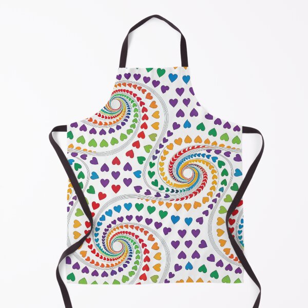 Item preview, Rainbow Heart Vortex Pattern - Swirling Love Design designed and sold by asliberry.