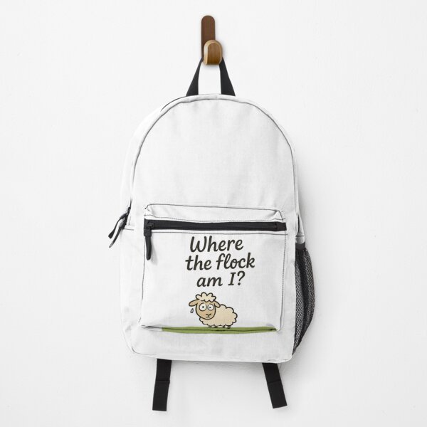 Item preview, Where the Flock Am I – Funny Lost Sheep designed and sold by KateVil.