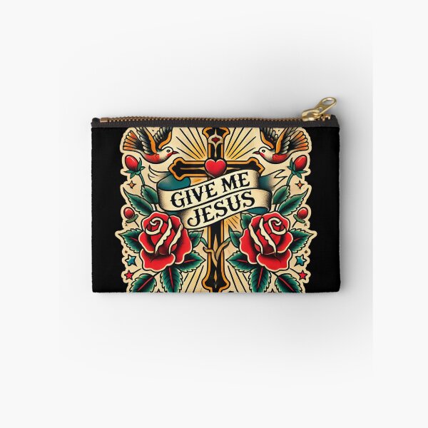 Item preview, Give Me Jesus – Traditional Tattoo Style Christian Design designed and sold by FollowTheLeader.