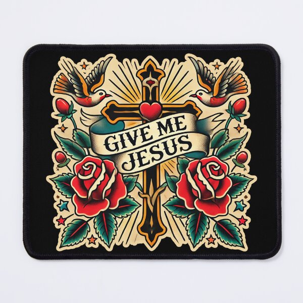 Item preview, Give Me Jesus – Traditional Tattoo Style Christian Design designed and sold by FollowTheLeader.