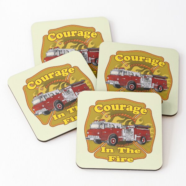 Item preview, Courage Firefighter Firetruck designed and sold by artmuvz.