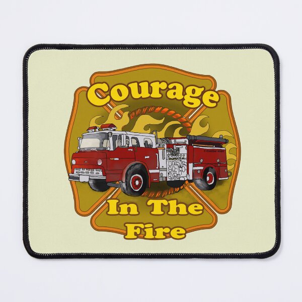 Item preview, Courage Firefighter Firetruck designed and sold by artmuvz.