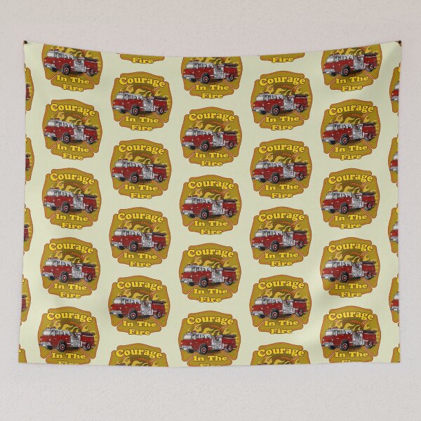 Item preview, Courage Firefighter Firetruck designed and sold by artmuvz.