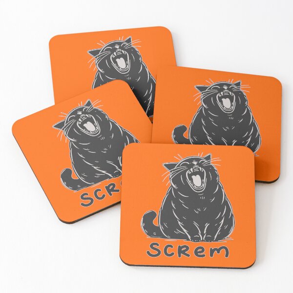 Item preview, Cat Screm designed and sold by KilkennyCat Art.