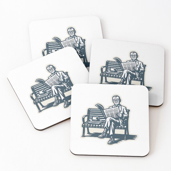 Item preview, Harrisburg Businessman Tribute – Retro Park Bench Illustration designed and sold by Draw Line Supply .