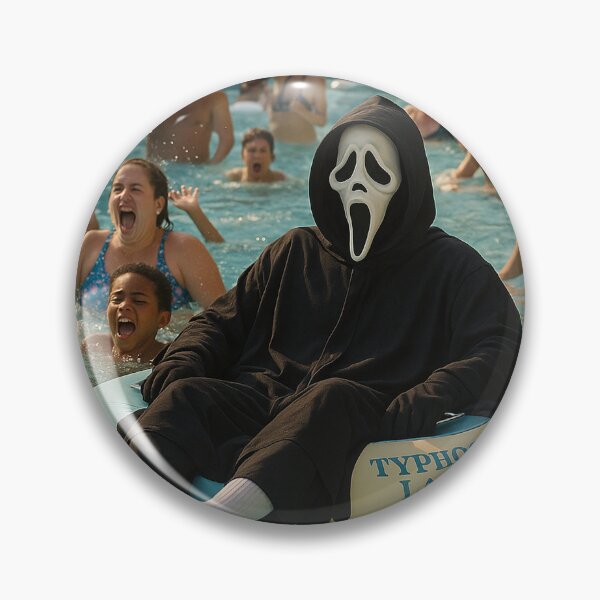 Item preview, Ghostface on the Lazy River designed and sold by Theme Snark.