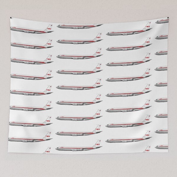 Item preview, 707-320C_twa_arrowhead_livery - TWA Airplane - vintage airlines designed and sold by PIXEL POP DESIGNS - Beyond the Norm!.