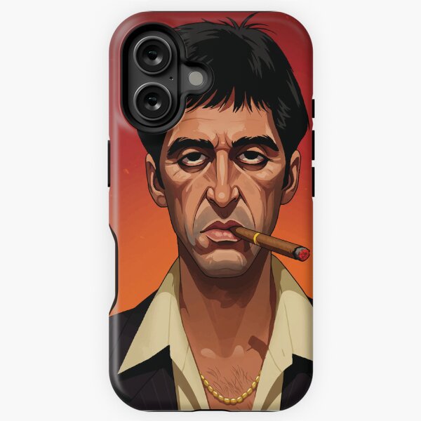 Item preview, Retro Gangster Portrait Poster – Iconic Cigar Smoking Mafia Art for Movie Lovers designed and sold by -DEEWOLF-.