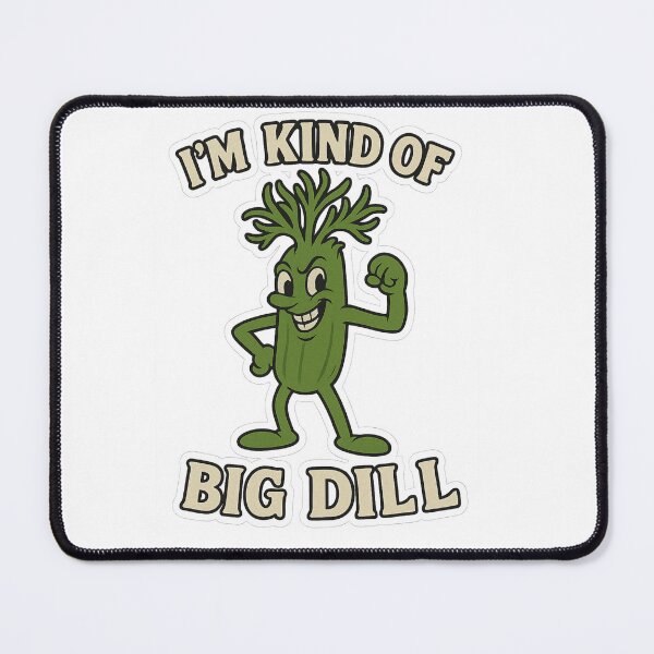 Item preview, “I’m Kind of a Big Dill – Vintage Cartoon Herb Pun Sticker/Tee” designed and sold by DrDoke.