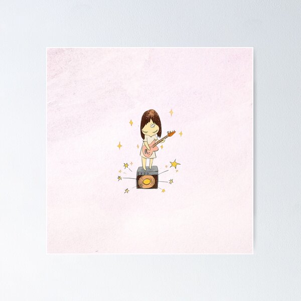 Item preview, Guitar Girl – Yoshitomo Nara Inspired Art for Alt Girls & Indie Souls designed and sold by Ren's Red.