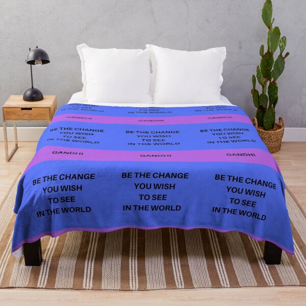 Item preview, BE THE CHANGE YOU WISH TO SEE IN THE WORLD designed and sold by Inspirationmotivation.