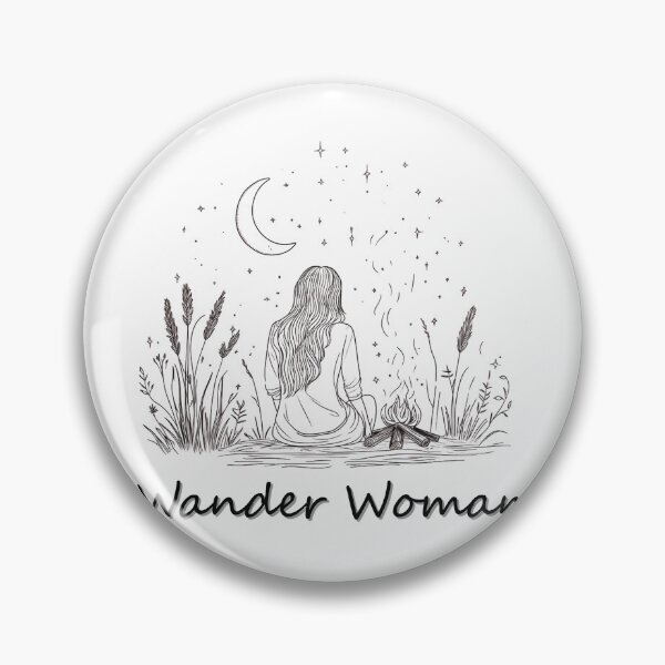 Item preview, Wander Woman – Peaceful Solo Camper Under Moonlight designed and sold by RoadNesters.