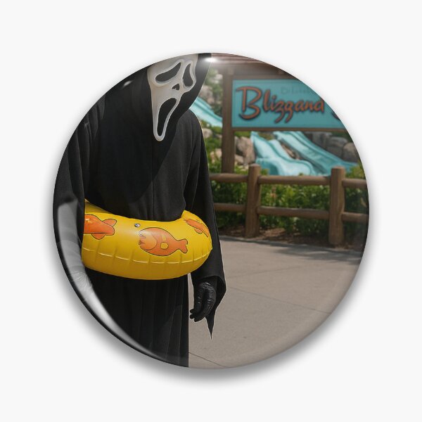 Item preview, Ghostface Drops His Ice Cream at Snowy Water Park designed and sold by Theme Snark.