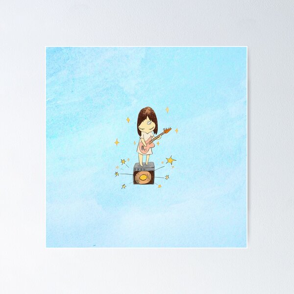 Item preview, Guitar Girl – Yoshitomo Nara Inspired Art for Alt Girls & Indie Souls designed and sold by Ren's Red.