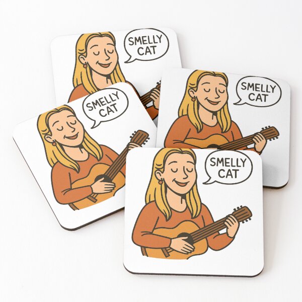 Item preview, Phoebe Buffay, caricatura del gato apestoso designed and sold by EllsLittleStore.