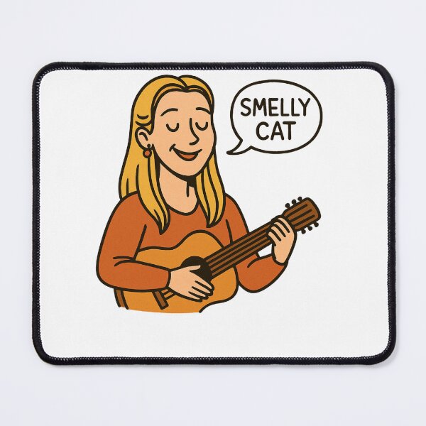 Item preview, Phoebe Buffay Smelly Cat Cartoon designed and sold by EllsLittleStore.