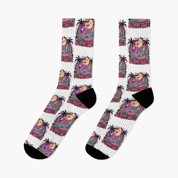 Item preview, Summerween Skeleton Summer Halloween in July Flamingo Women Girls  designed and sold by clothesy7.
