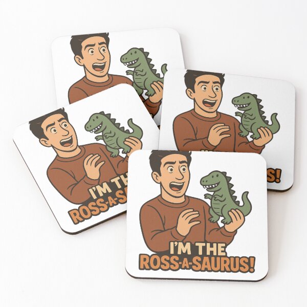 Item preview, Dibujo animado con cita de dinosaurio de Ross Geller designed and sold by EllsLittleStore.