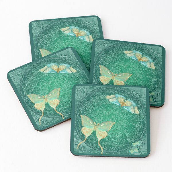 Item preview, Luna Moth on Emerald Green designed and sold by Catherine Holcombe.