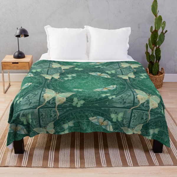 Item preview, Luna Moth on Emerald Green designed and sold by Catherine Holcombe.
