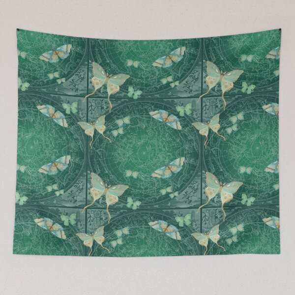 Item preview, Luna Moth on Emerald Green designed and sold by Catherine Holcombe.