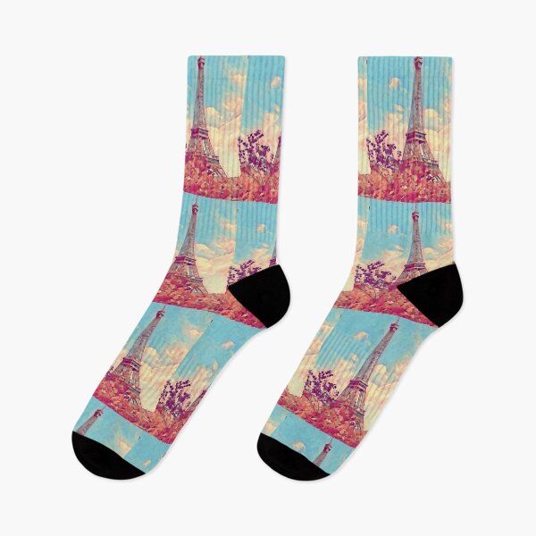 Item preview, Paris Eiffel Tower ,think pink  designed and sold by wallartofmio.