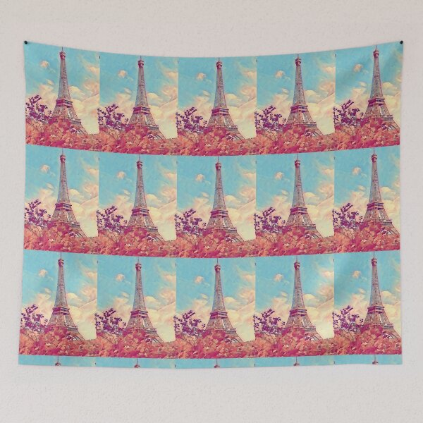 Item preview, Paris Eiffel Tower ,think pink  designed and sold by wallartofmio.