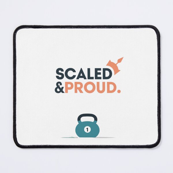 Item preview, Scaled & Proud – Funny Gym Quote Design for Functional Fitness Fans designed and sold by TubaPrints.