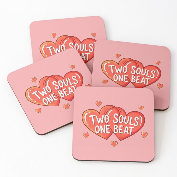 Item preview, Two Souls One Beat Interlocking Hearts designed and sold by Owcomm.