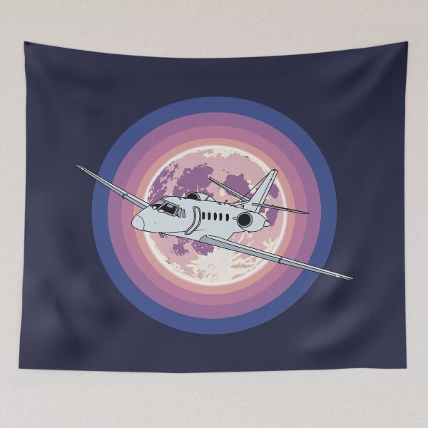 Item preview, Cessna Citation Jet Flying at Night Aviation Design designed and sold by skye-studio.