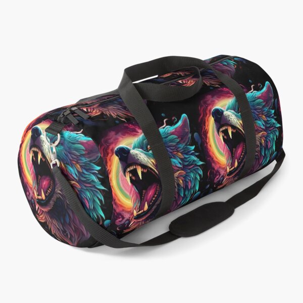 Item preview, Psychedelic Cosmic Roaring Wolf Art designed and sold by Amr Siam.
