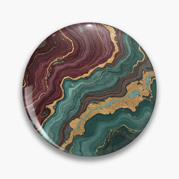Item preview, Emerald & Burgundy Gold Vein Marble Pattern designed and sold by Wordsmith-Wear.
