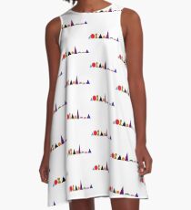 Grammatik-Symbole A-Linien Kleid