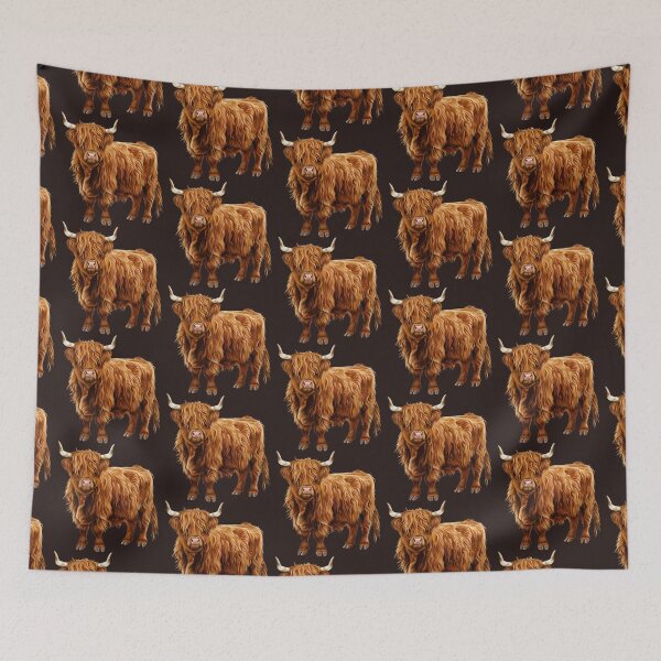 Item preview, highland cow, cow, farmer, farm, scottish, scotland, cattle, scottish cow designed and sold by happinesproject.