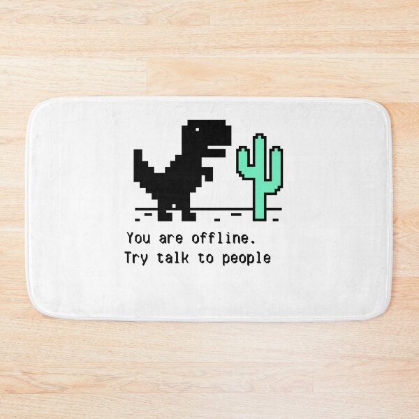 Item preview, Offline Dinosaur – Retro Pixel Cactus Game Meme Art designed and sold by MOTAS FASHION .